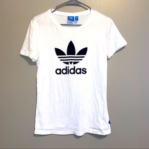 Adidas White Logo Top